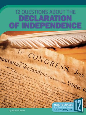 cover image of 12 Questions about the Declaration of Independence